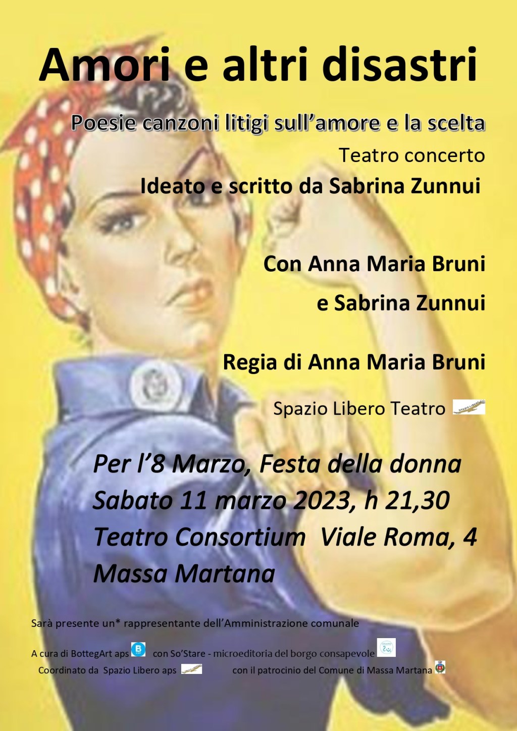 “AMORI E ALTRI DISASTRI”. 8 marzo al Teatro&nbsp;Consortium