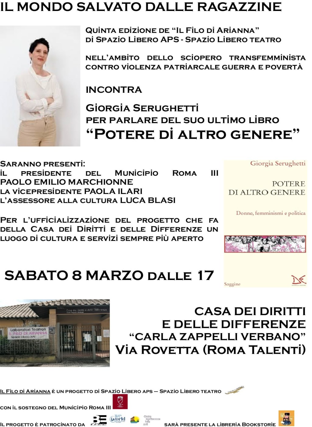 POTERE DI ALTRO GENERE. Questo è l’ 8&nbsp;marzo