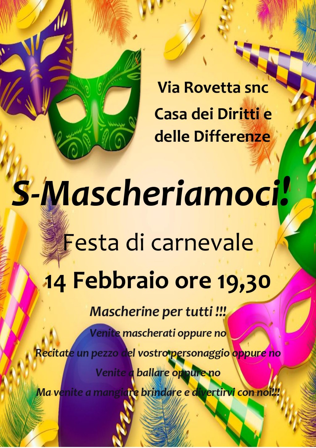 S-MASCHERIAMOCIi! il teatro si fa&nbsp;festa